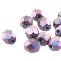 Fire Pol. 4mm Polychrome Deep Purple 40Bd/St 10St/Bg