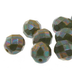 Fire Polish 4mm Nebula Lemon 40 Bds/St 10St/Bg