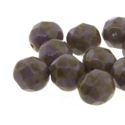 Fire Polish 6mm Purple Trav 25Bd/St 8 St/Bg