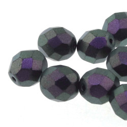 Fire Pol. 6mm Polychrome Black Raspb 25Bd/St 8St/Bg