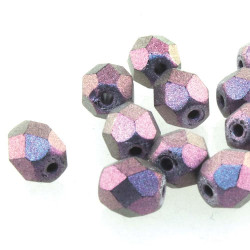 Fire Pol. 6mm Polychrome Deep Purple 25Bd/St 8St/Bg