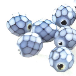 Fire Polish 6mm Snake Fog 25 Bds/St- 6St/Bg