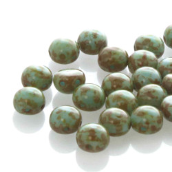 Candy 8mm Lt Blue Travertne 20 Bds/St 6St/Bg