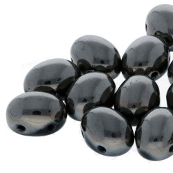 Candy Oval 10X12mm Jet Chrome 150Pcs/Bag