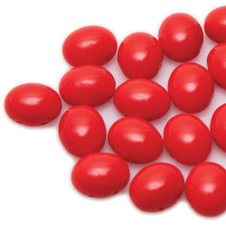 Candy Oval 10X12mm Red 150Pcs/Bag