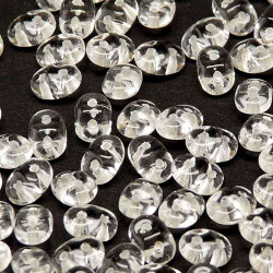 Miniduo 2X4mm Crystal White Lined 100 Gm/Bg