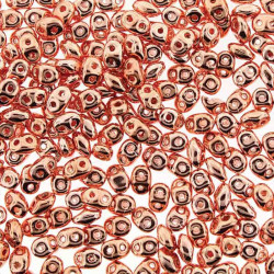 Superduo 2.5X5mm Copper Plate 50 Gram Bag