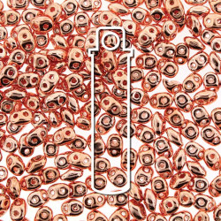 Superduo 2.5X5mm Copper Plate-Aprx 22.5Gm/Tb