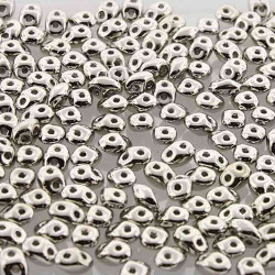 Superduo 2.5X5mm Nickel Plate 50 Gram Bag