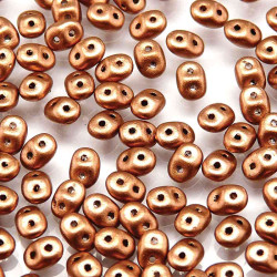 Superduo 2.5X5mm Crystal Bronze Copper -100 Gm/Bg