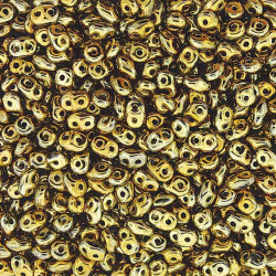 Superduo 2.5X5mm Full Amber-100 Gm/Bg
