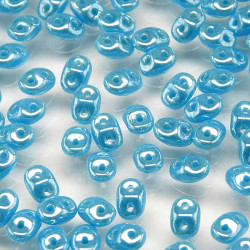 Superduo 2.5X5mm Turquoise Blue -100 Gm/Bg