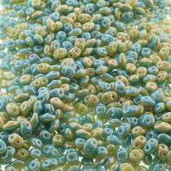 Superduo 2.5X5mm Duets Bt Ivory Luster 100Gm/Bg
