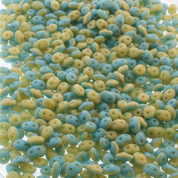 Superduo 2.5X5mm Duets Bt Ivory Matt Opq 100Gm/Bg