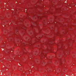 Superduo 2.5X5mm Ruby Matte-100 Gm/Bg