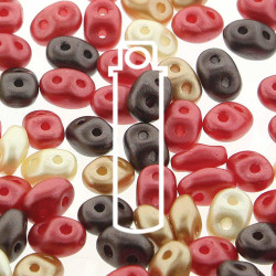 Superduo 2.5X5mm Chocolate Cvrd Cherries-Aprx 22.5Gm/Tb