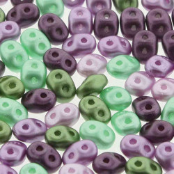 Superduo 2.5X5mm Spring Violets -100Gm/Bg
