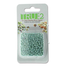 2X3mm Fac. Micro Spacers Chalk Dk Green Lstr-Apprx 6Gm/Cd