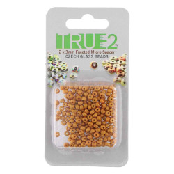 2X3mm Fac. Micro Spacers Pumpkin-Apprx 6Gm/Cd