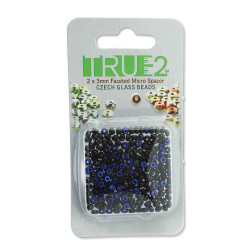 2X3mm Fac. Micro Spacers Full Azuro-Apprx 6Gm/Cd