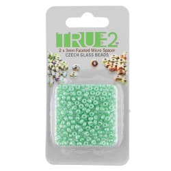 2X3mm Fac. Micro Spacers Pastel Lt Green-Apprx 6Gm/Cd