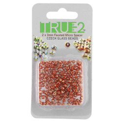 2X3mm Fac. Micro Spacers Terra Cotta-Apprx 6Gm/Cd