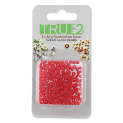2X3mm Fac. Micro Spacers Red-Apprx 6Gm/Cd