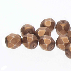 6mm Rnd Fp Glass Pearls Antq Gold Mt 75Bd/St-8St