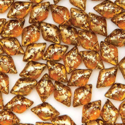 Gemduo 8X5mm Gold Splash Smk Topaz 100 Gm/Bg