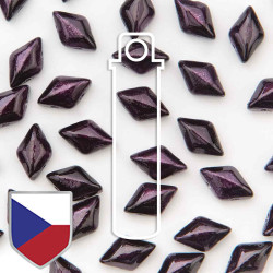 Gemduo 8X5mm Metalust Purple Czk Shld-8+Gm/Tb