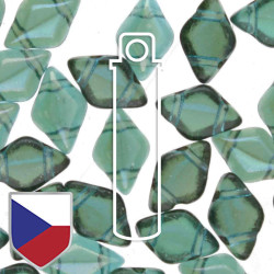 Gemduo 8X5mm Aqua Celsian Czk Shld-8+Gm/Tb