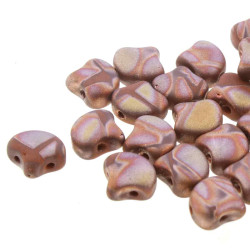 Ginko 7.5mm Opq Choc Fl Capri Gold Mat Batik-100Gm/Bg