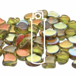 Ginko 7.5mm Olivine Brown Rainbow Czk Shld-22.5Gm/Tb
