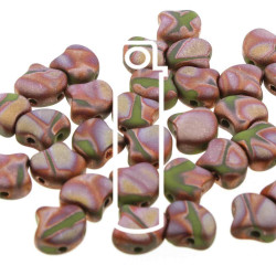 Ginko 7.5mm Opq Green Full Cpri Gld Mt Batik-22Gm/Tb