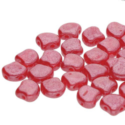 Ginko 7.5mm Opal Red White Luster-100Gm/Bg