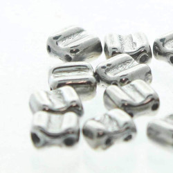 2 Hole Groovy 6mm Crystal Full Lbrdor 30 Bds/St-8St/Bg