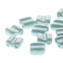 2 Hole Groovy 6mm Chalk Seafoam 30 Bds/St-8St/Bg