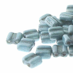 2 Hole Groovy 6mm Chalk Blue 30 Bds/St-8St/Bg