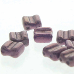 2 Hl Groovy Tle 6mm Chalk Purple Vega 30 Bds/St-8St/Bg