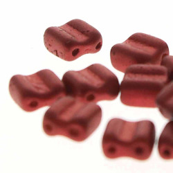 2 Hl Groovy Tle 6mm Chalk Lava Red 30 Bds/St-8St/Bg