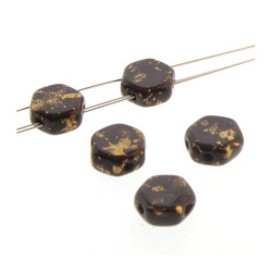Honeycomb 6mm Gold Splash Jet 30Bd/St 8St/Bg