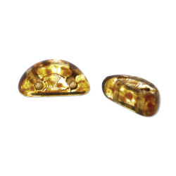 Half Moon 8X4mm Crystal Picasso 50Bds/St-6St/Bg