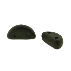 Half Moon 8X4mm Jet Mat/ Red Luster 50Bds/St-6St/Bg