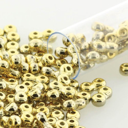 Infinity Beads 3X6mm Full Amber -Aprx 8Gm/Tb