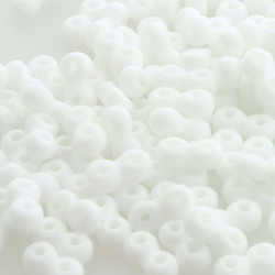 Infinity Beads 3X6mm Chalk -50 Gram/Bg