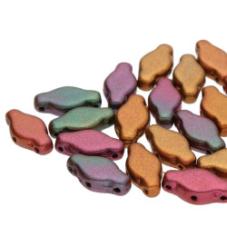 Navette 6X12mm Violet Rainbow-100Gm/Bg