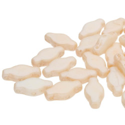 Navette 6X12mm White Opq Champaign-100Gm/Bg