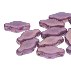 Navette 6X12mm White Opq Lila Vega Luster-100Gm/Bg