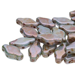 Navette 6X12mm White Opq Lazure Blue-100Gm/Bg