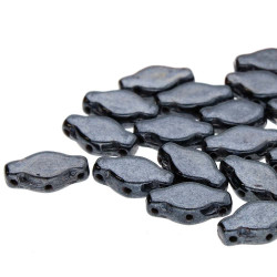 Navette 6X12mm Black Hematite -100Gm/Bg